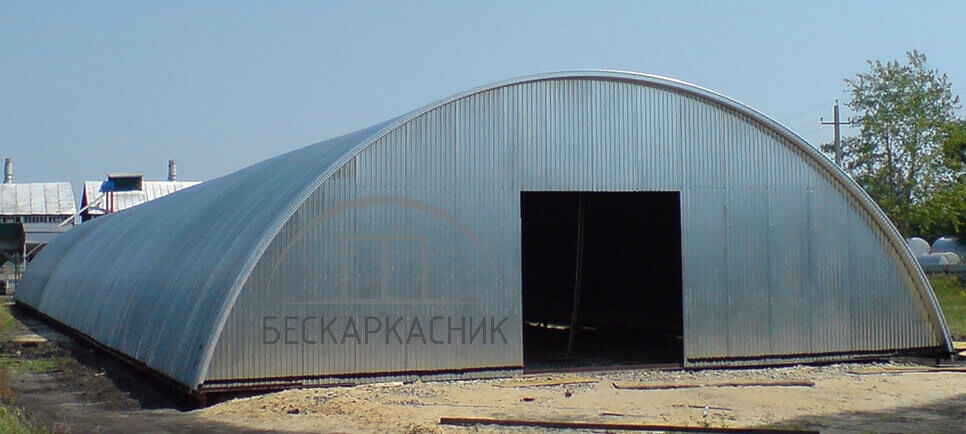Бескаркасные ангары арочного типа  в Ивановской области